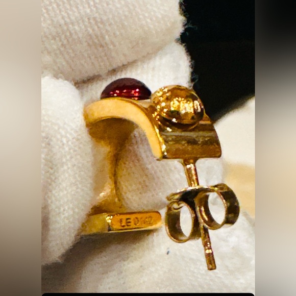 💎LOUIS VUITTON Chain Pierce Earrings Full Inclusion - Picture 5 of 17